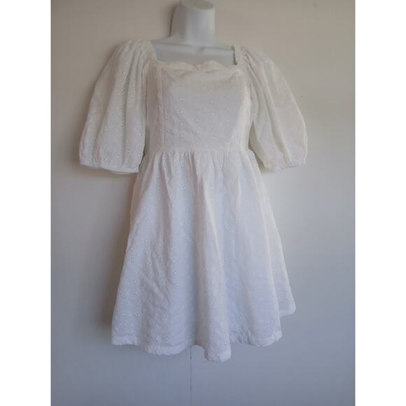 American Eagle Puff Sleeve Mini Dress NWT - Picture 4 of 5